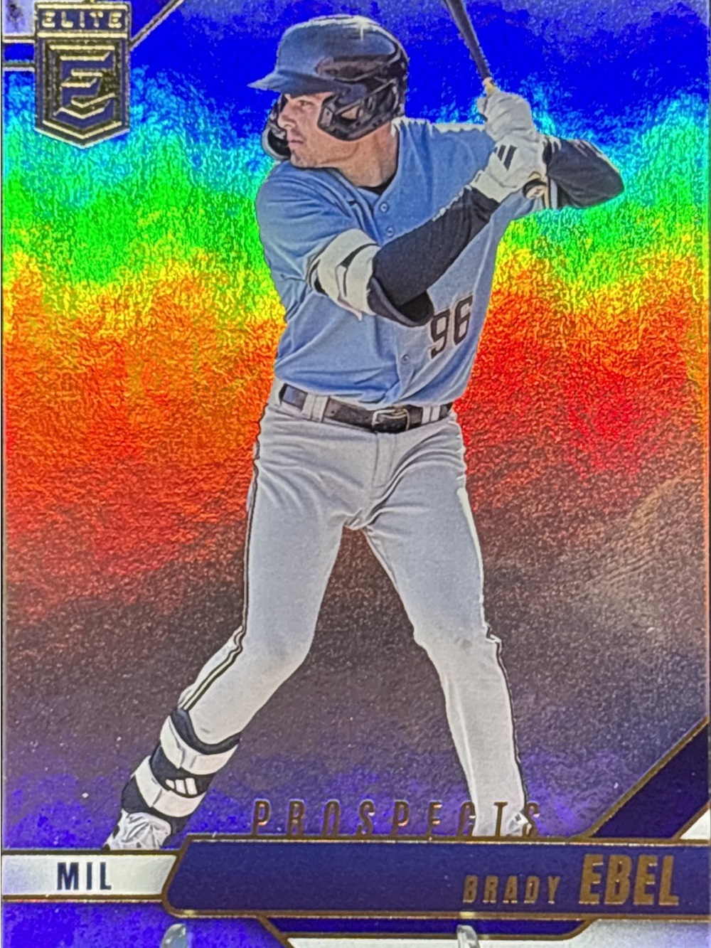 Panini Elite Prospect Brady Ebel Rookie Baseball Trading Card